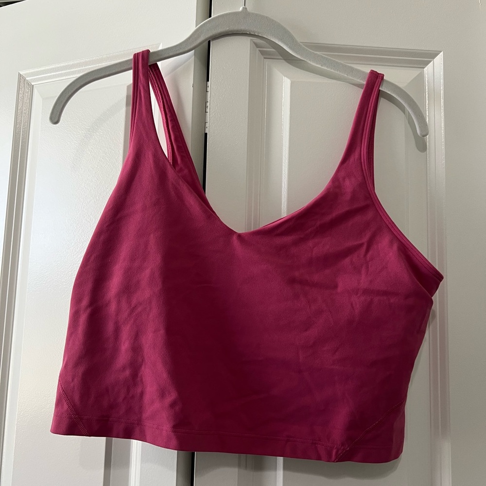 Lululemon pink bra top